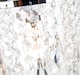 image 3 of Modern Waterfall Design Pendant Shade with Clear Acrylic Droplets and Beads | Clear
