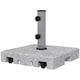 image 8 of Outsunny 28kg Heavy Duty Granite Parasol Base with Wheels, Retractable Handle | Grey | Grey