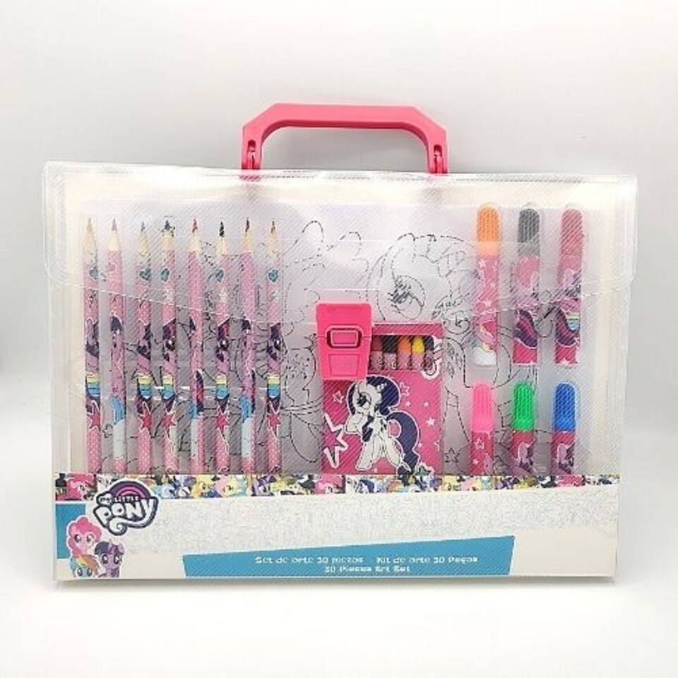 My Little Pony 30 Piece Art Folder Stationery Set