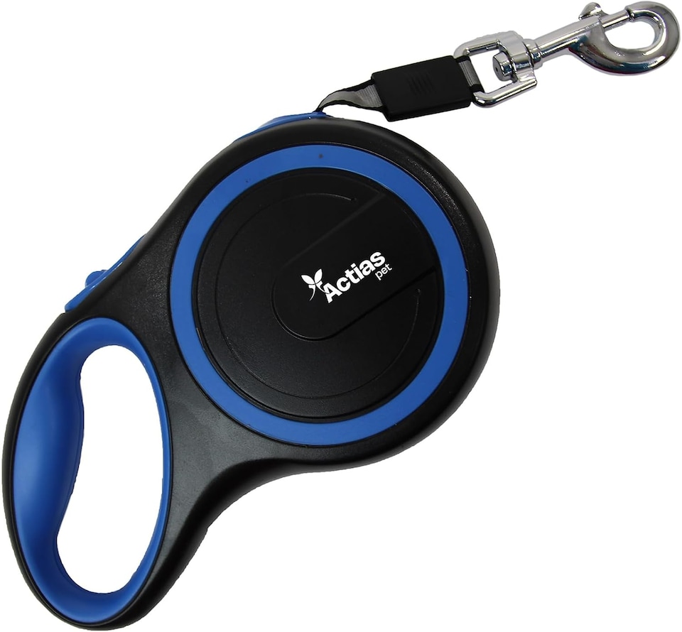image 1 of Actiaspet Retractable Dog Lead Training Pet Leash 8m Max 50kgs Extendable (Blue)
