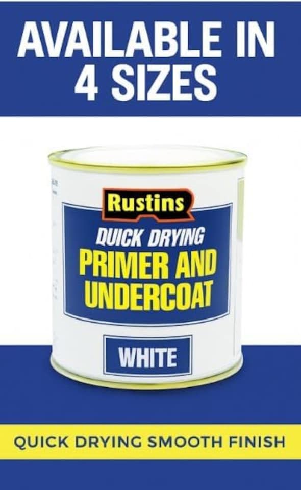image 1 of Rustins Quick Drying Primer And Undercoat White 500ml