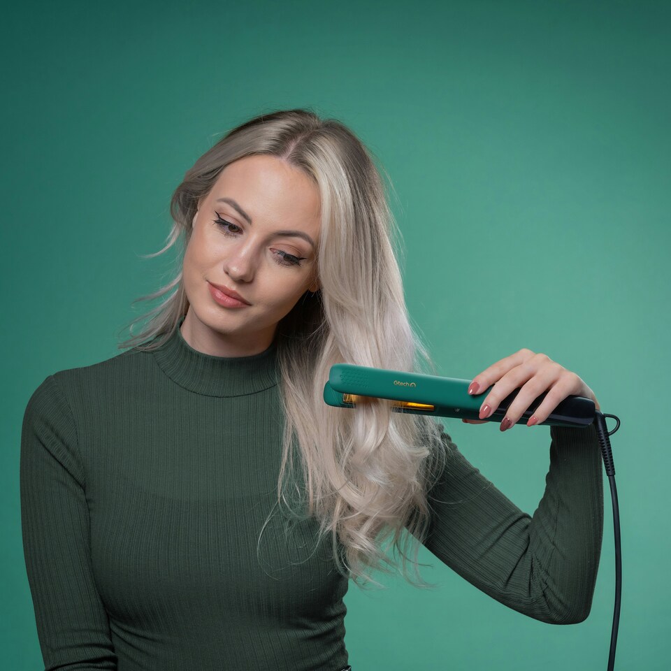 image 1 of Gtech StyleOnic Turbo ION Compact Straighteners (Teal)