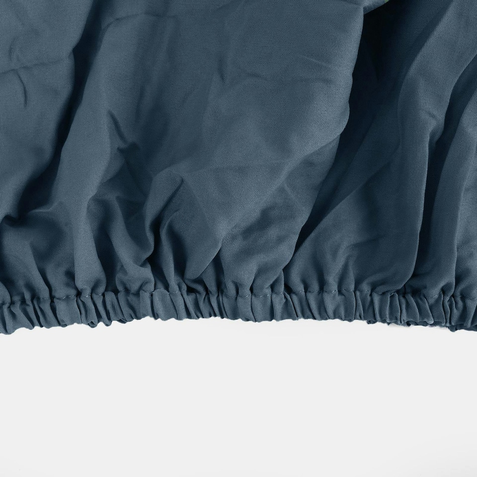 image 1 of OHS Soft Plain Fitted Bed 25cm Deep Elasticated Sheet, King - Denim Blue