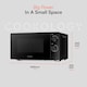 image 2 of 20L Freestanding Microwave Oven with Mechanical Controls 700W - Black