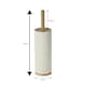 image 2 of Showerdrape Bondi Cream Toilet Brush & Holder | Cream | 1