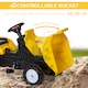 image 4 of HOMCOM Ride on Tractor for Kids, No Power Pedal Go Kart, Ride on Digger with Manual Control Bucket, Forward, Backward, for 3-6 Years, Yellow