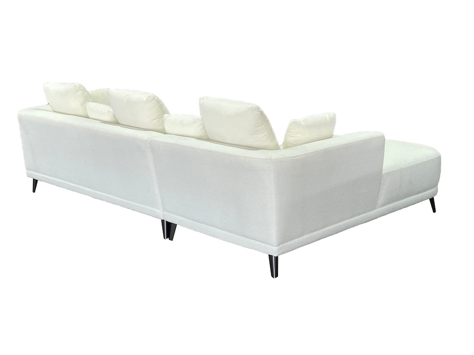 image 1 of The 3 Seater Nova Lounger Right Corner Sofa in Grey or Cream | Cream | One Size