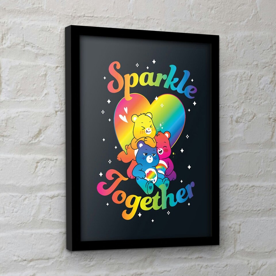 image 1 of Care Bears (Sparkle Together) Framed 30x40cm Print