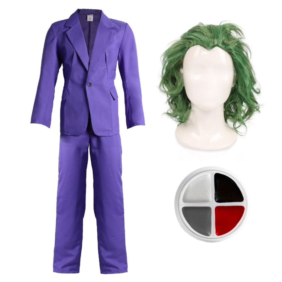 image 1 of Laughing Man Purple Suit Costume Purple | S