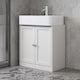 image 2 of Under Sink Full Pedestal Basin Cabinet Cupboard Bathroom Storage Unit | White | 1
