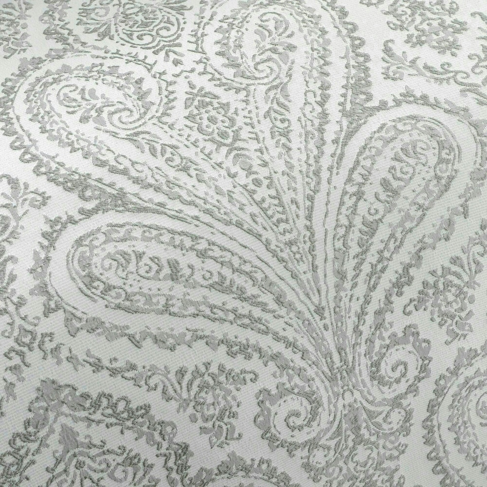 image 1 of Portfolio Home Montpellier Paisley Jacquard Bedding Duvet Cover Set Silver | Single