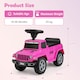 image 2 of COSTWAY Licensed Jeep Ride On Car Toddler Foot-to-Floor Pink
