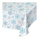 image 1 of Creative Converting Plastic Snowflake Party Table Cover - White/Blue - One Size