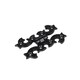 image 1 of Hammer & Tongs Ornate Cabinet Hinge - H95mm - Black | Black | Black