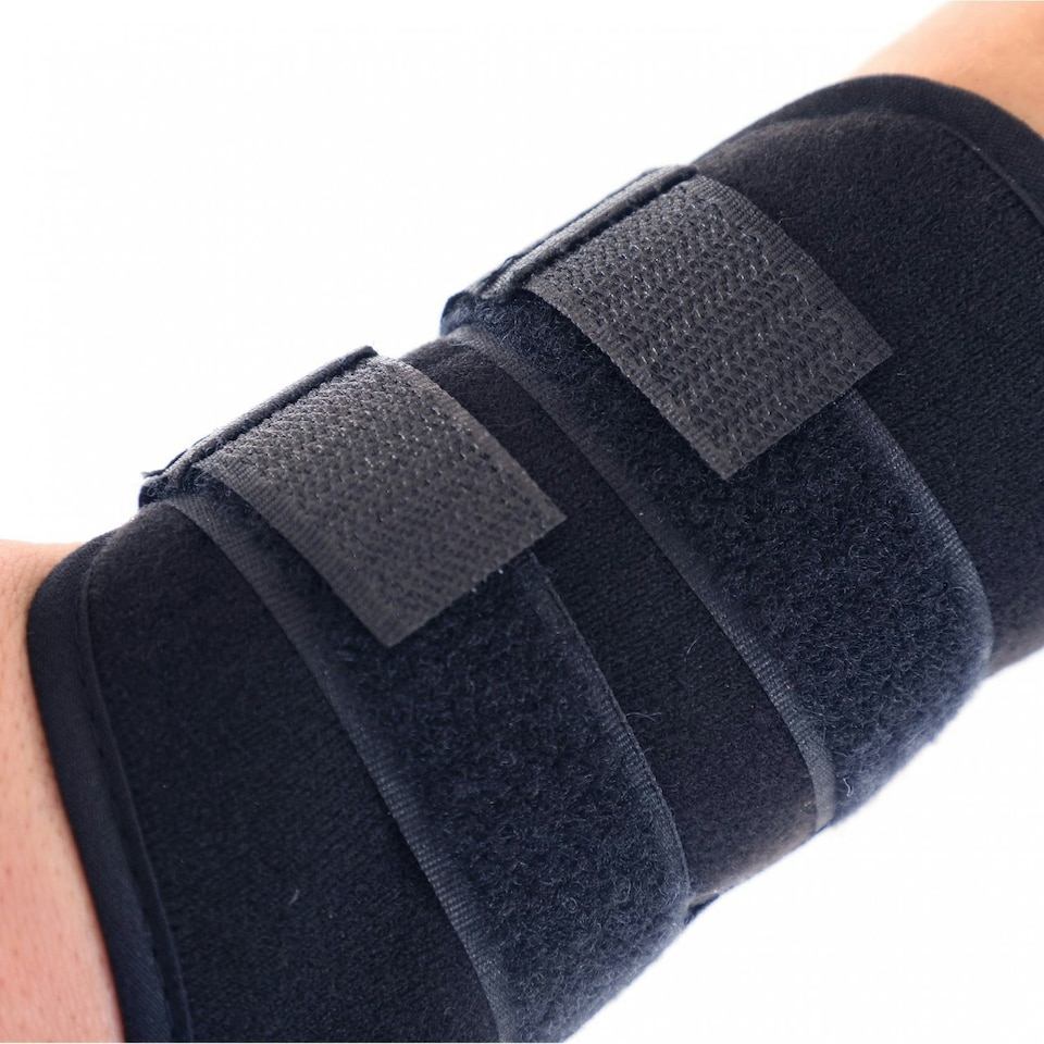 image 1 of Oypla Thumb Stabiliser Brace Pain Relief Adjustable Splint Support Black | One Size