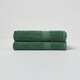 image 1 of Homescapes Turkish Cotton Bath Towel Set of 2 - Dark Green | Green | Bath towel | 2