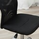 image 8 of Vinsetto Armless Office Chair with Adjustable Height Mesh Back Wheels Black