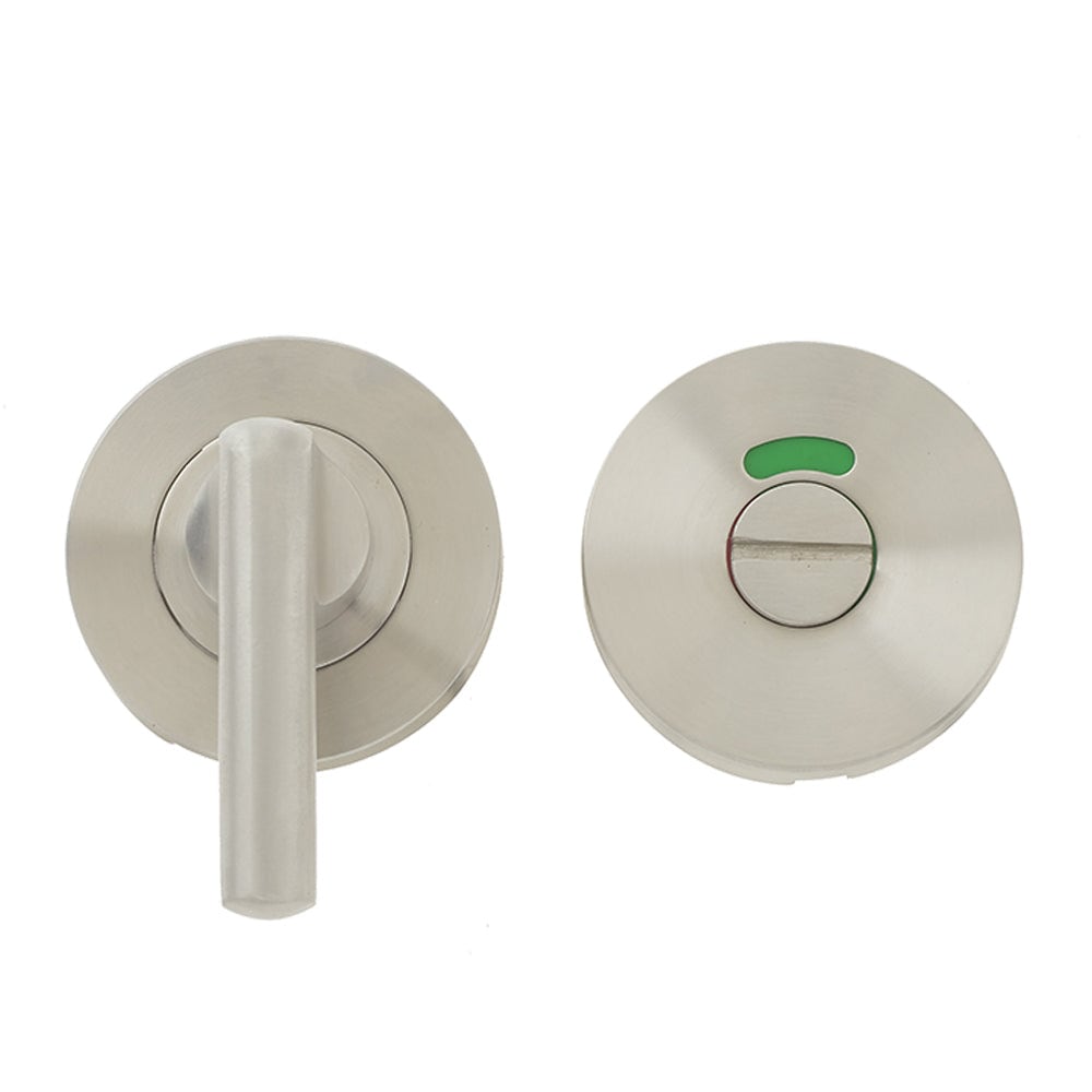 Premium Stainless Steel Easy Turns and Releases with Indicator - 52x8mm Satin Finish - Door Handle