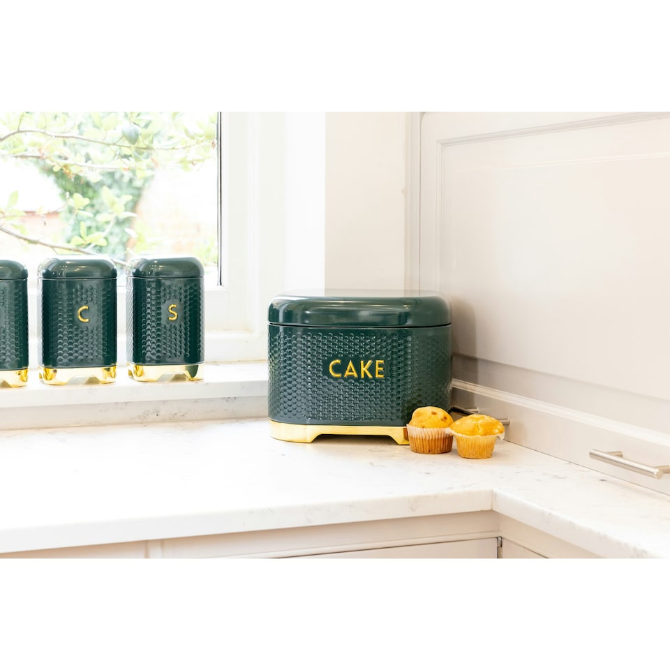 image 1 of Lovello Textured Cake Tin Green 26cm