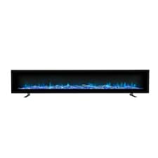 Living and Home 60 Inch Modern Electric Fireplace - Wall Mounted/Freestanding, with Remote Control, 1800W