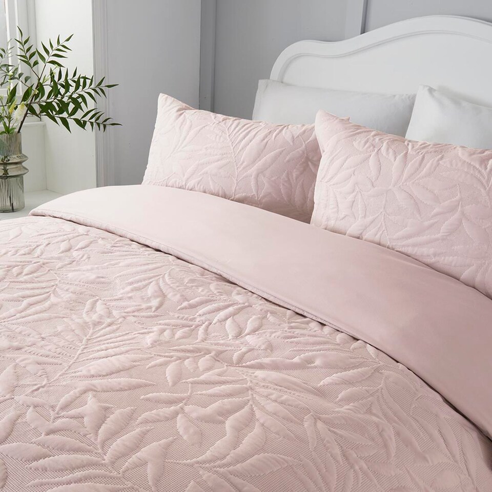 image 1 of Serene Luana Duvet Cover Set Blush