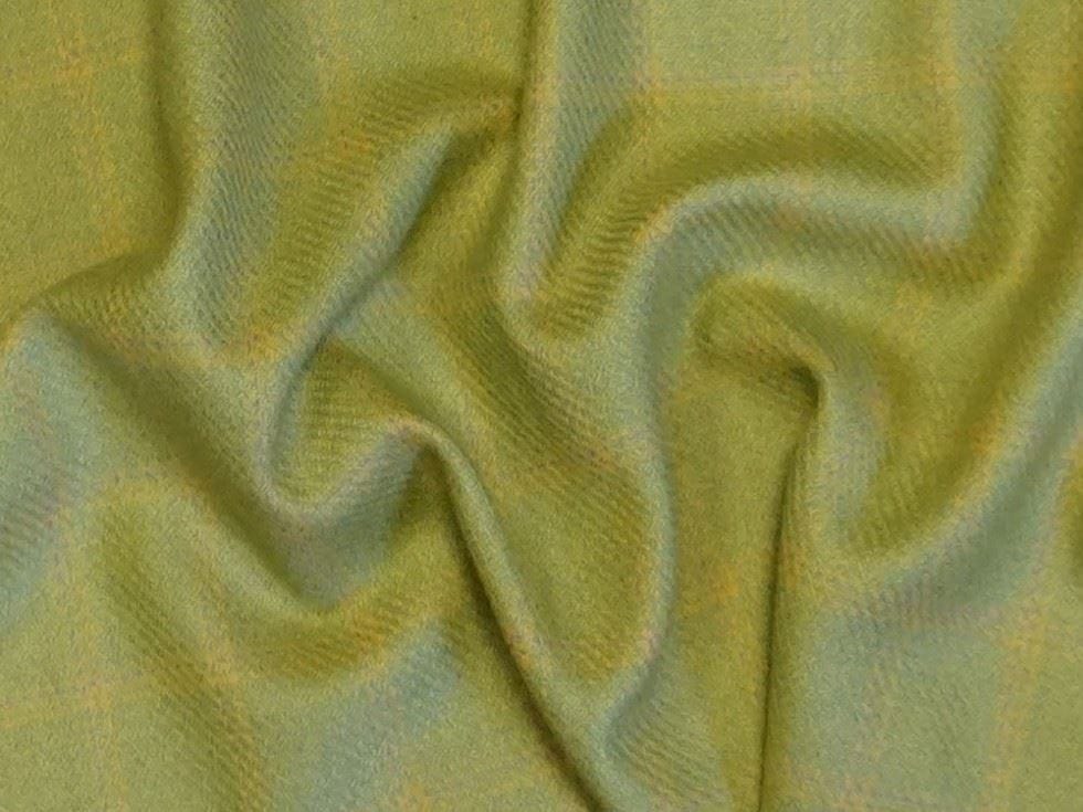 Lady McElroy Pistachio 100% Pure Wool Coating Dressmaking Fabric, 147cm / 57" Wide - per metre