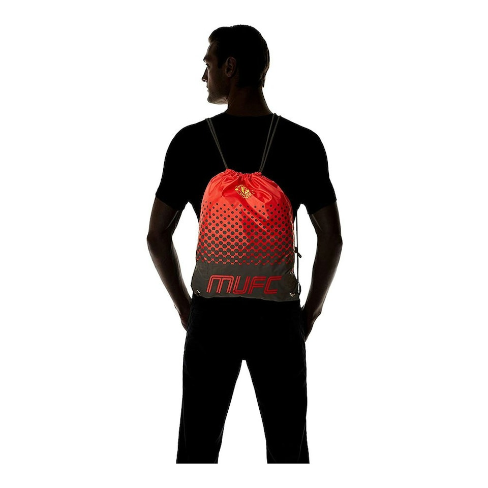 image 1 of Man United Unisex Gym Bag - Red - One Size
