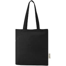 Madras Recycled Cotton 7L Tote Bag - Solid Black - One Size | Black