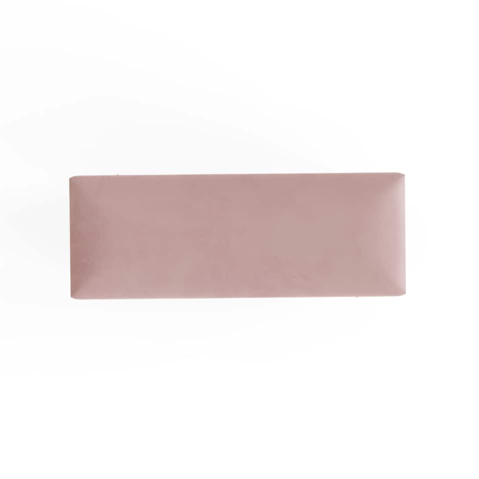 image 1 of Mystica Velvet Storage Ottoman | Pink | Blush Pink