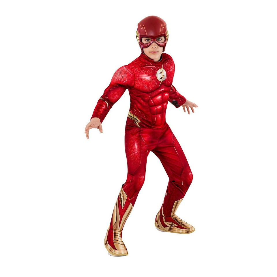Flash Boys Deluxe Costume - Red/Gold - M M