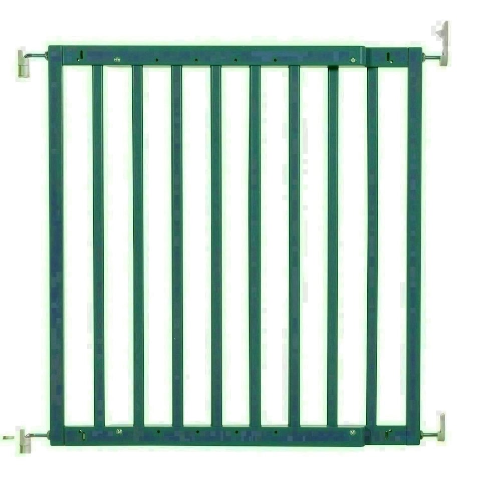 image 1 of Safetots Chunky Wooden Screw Fit Stair Gate, Azure Blue, 63.5cm - 105.5cm, Wood Baby Gate, Screw Fit Safety Barrier