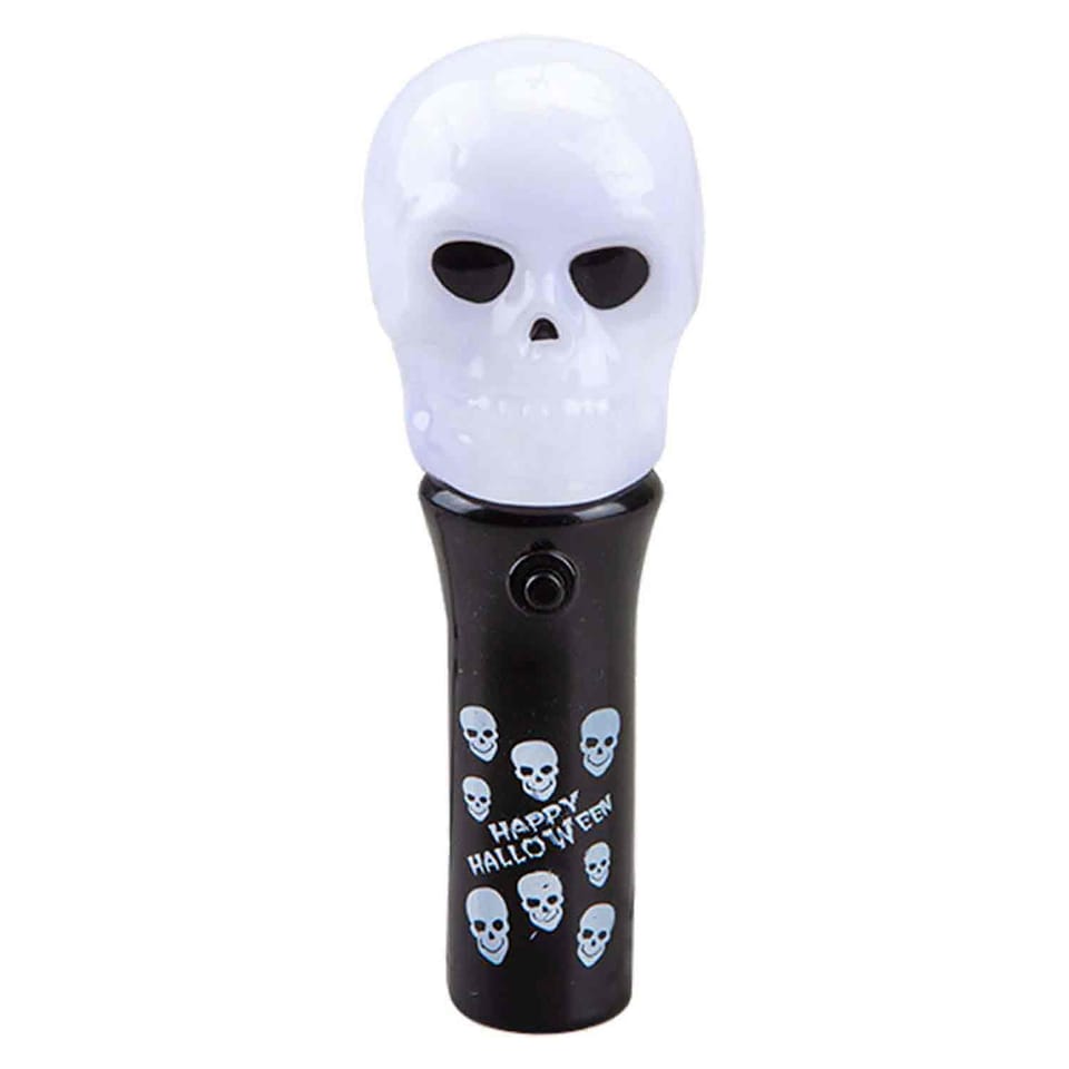image 1 of PMS Halloween Light-Up Skull Wand Accessory, 11.3 x 4.6 cm