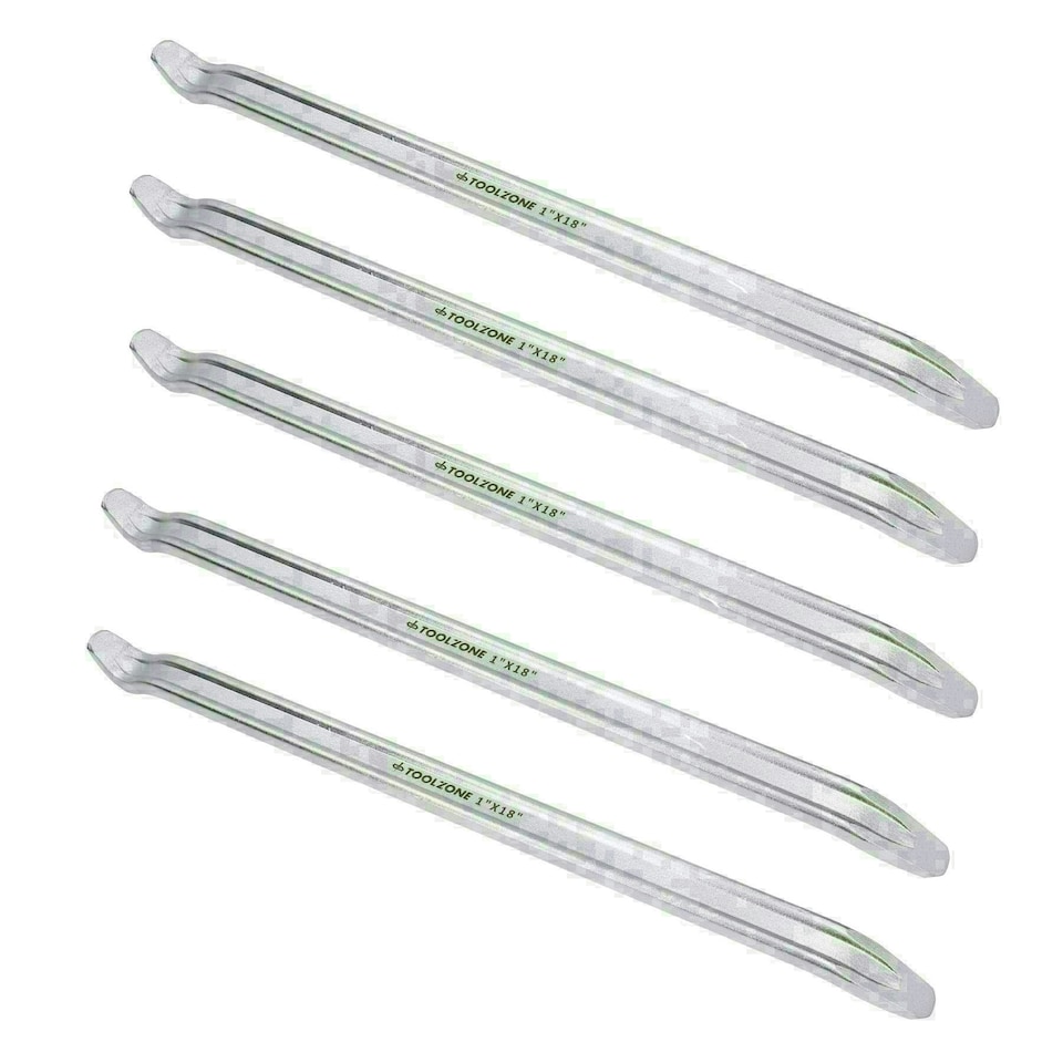 image 1 of 18" Tyre Lever Pry Bar Remover Removal Tool for Motorbikes Bikes Cars Vans 5pc