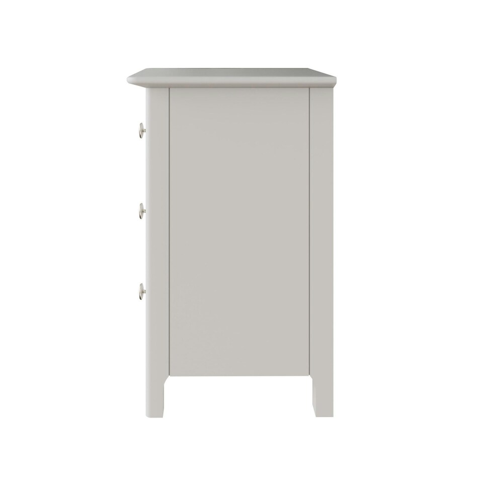 image 1 of Palma 3 Drawer Bedside Cabinet Pure White