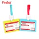 image 3 of Pack of 12 Name Badge Holders 54x90mm Assorted Colour