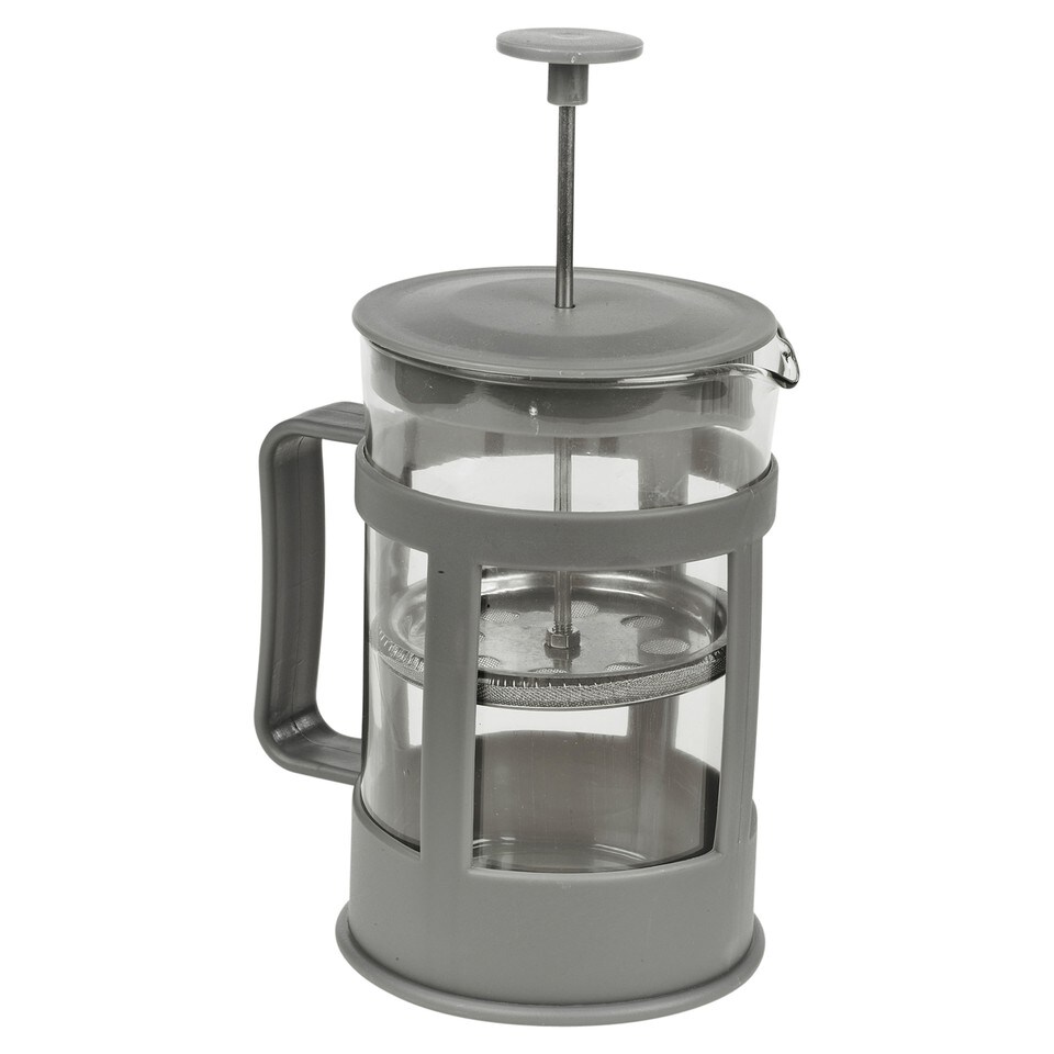 image 1 of Cafetiere Filter Coffee Tea Pot Press Brewer Maker Glass Plunger Home Kit 800ml | Multi | Grey