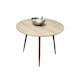 image 1 of Dining Table Beige Wood Kitchen Place for 4 Seats, Dining Table Only (Beige H 75 x L 90 x W 90 cm) Brown