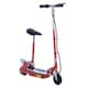 image 1 of HOMCOM Foldable Powered Scooter with Adjustable Seat, Brake | Red