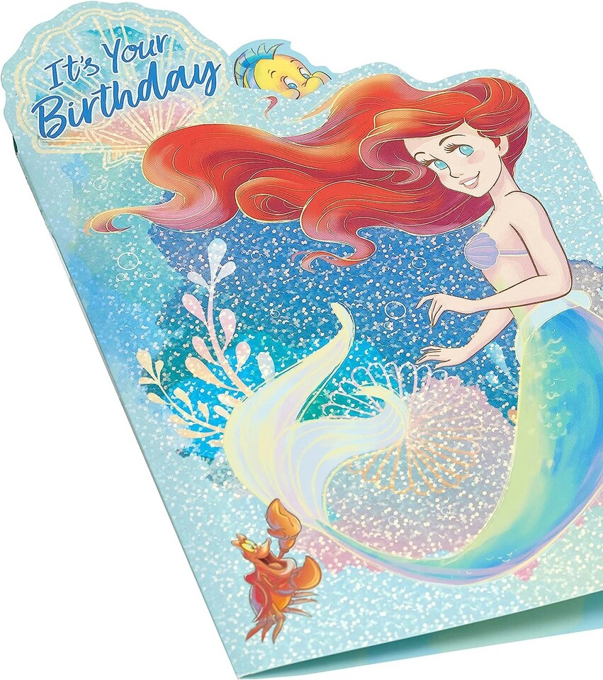 image 1 of Disney Sweet Ariel Design Pop Up Birthday Card