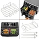 image 4 of SPARES2GO Basket Drawer Liner and Multi Layer Shelf Racks Skewer Rack Set for Air Fryer
