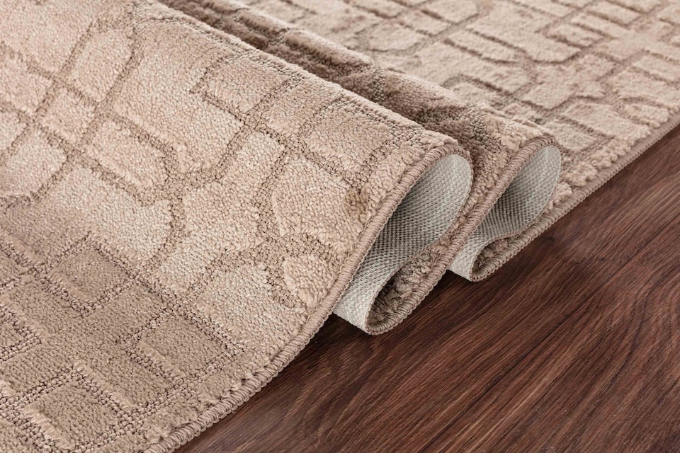 image 1 of Ivy Washable Cubed Trellis Design Anti Slip Doormats -