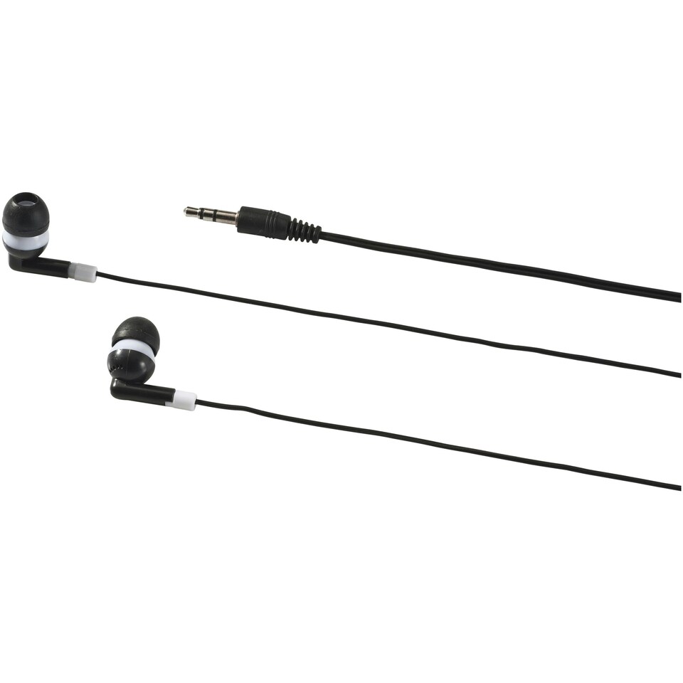 image 1 of Bullet Rebel Earbuds - Solid Black/White - 6 x 6.5 x 1.7 cm