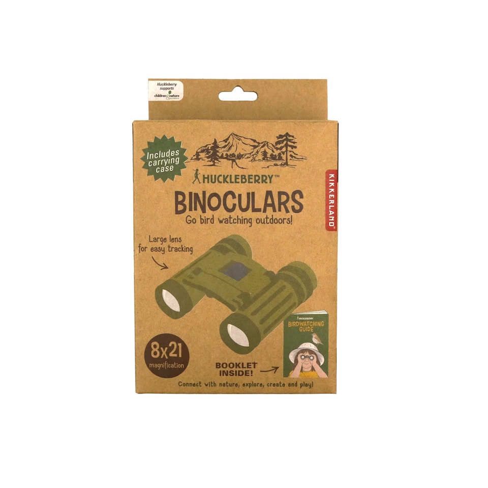 image 1 of Kikkerland Huckleberry Childrens Binoculars 8X Magnification