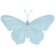 image 2 of Medium Metal Blue Butterfly Wall Art Garden/Home Ornament 21.5 X 33.5CM
