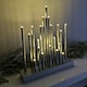 image 3 of 25cm Premier Christmas Candlebridge with 20 LEDs & Timer in Silver Battery Operated