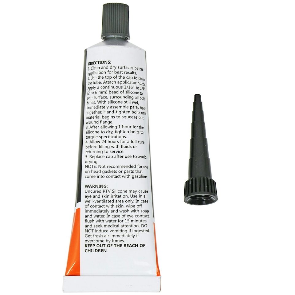 image 1 of SPARES2GO Universal 3 & 4 Sided Silicone Oven Cooker Door Seal Kit (with Glue Sealant)