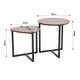 image 5 of Living and Home Round and Triangular Nesting Side Table Set