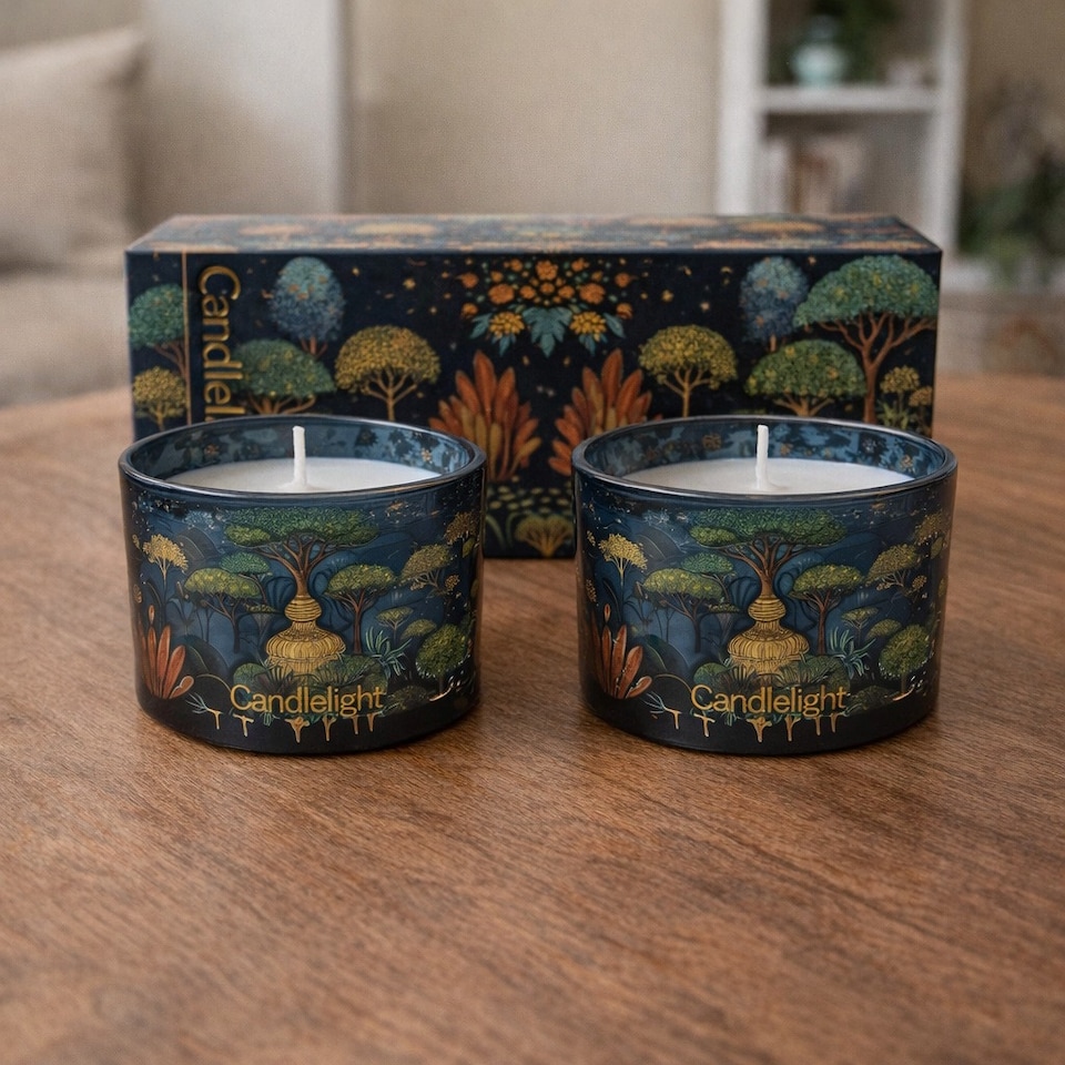 image 1 of The Silk Road Collection Jaisalmer Candle Duo Gift Set