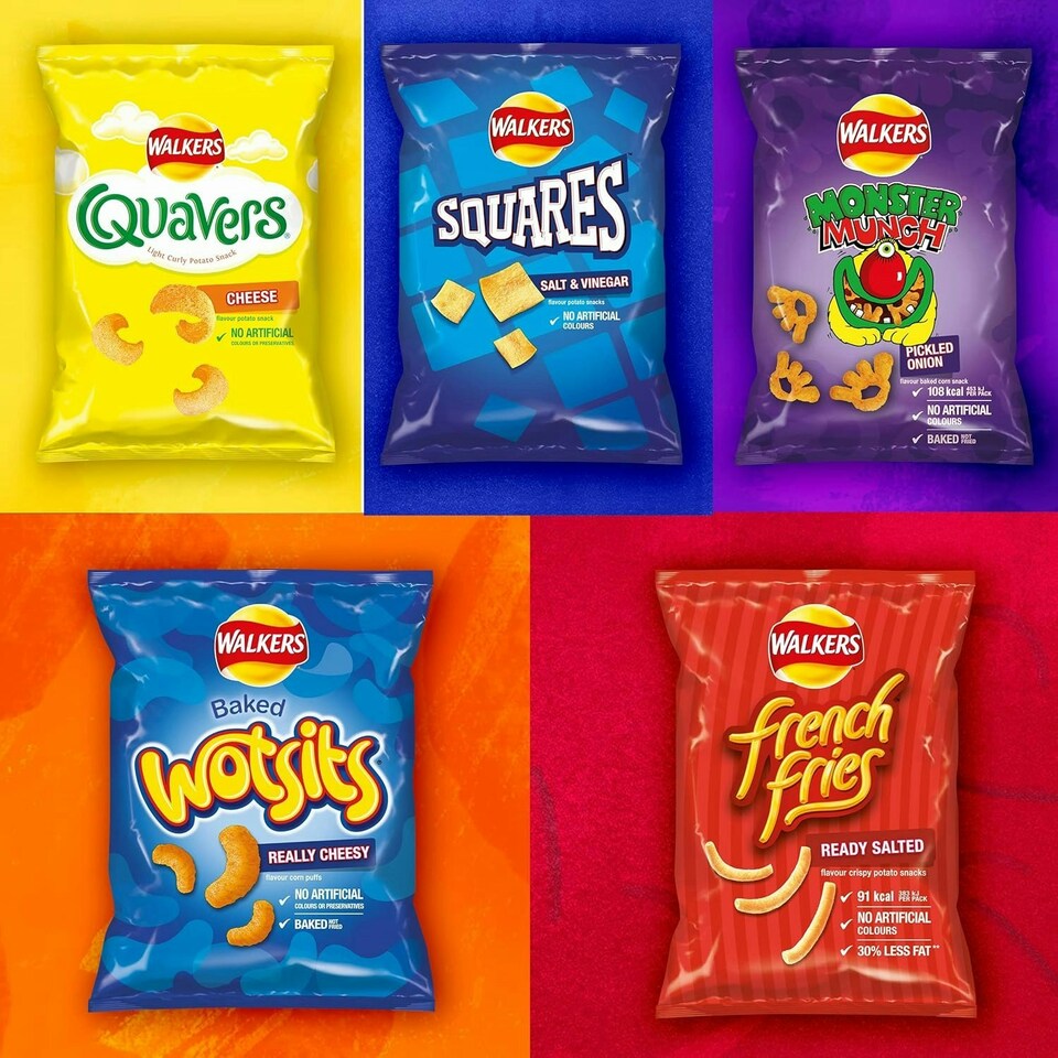 image 1 of Walkers French Fries Worcester Sauce Snacks Crisps 21g (Case of 32)