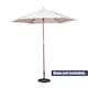 image 2 of Charles Bentley Garden Large 2.4M Wooden Garden Patio Shade Umbrella - Cream